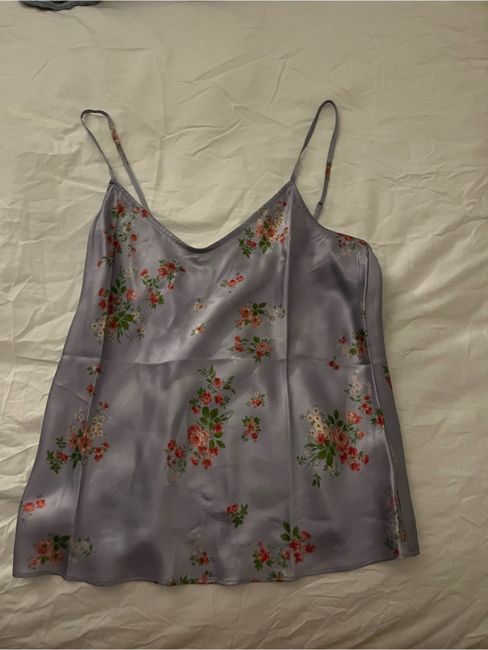 Floral Silk Cami Top